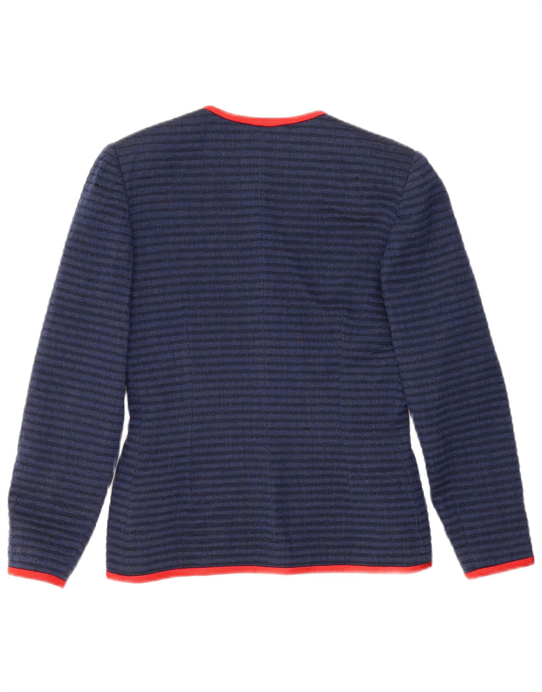 Jachetă pentru femei VINTAGE cu 3 nasturi IT 44 Medium Bleumarin cu dungi