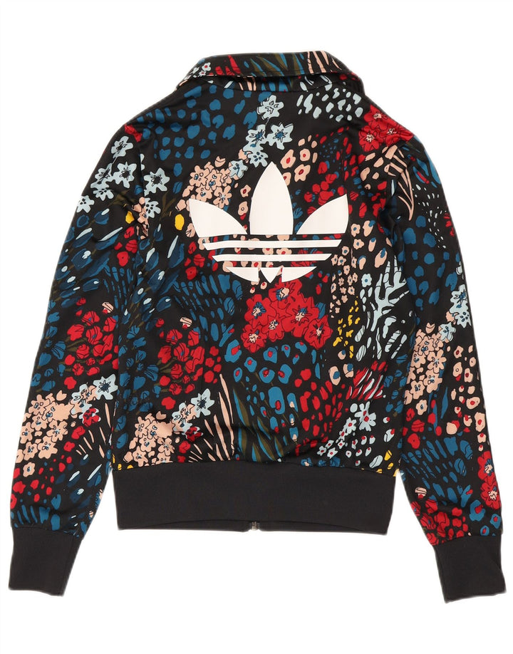 Jachetă de top pentru trening Adidas 3D Arc pentru femei UK 8 Mic, multicoloră, florală