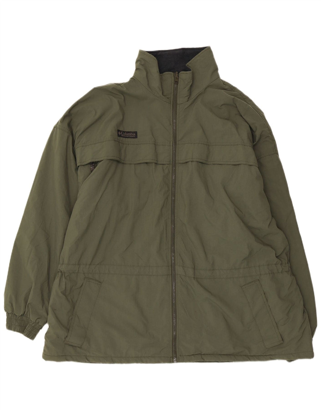 Jachetă de vânt pentru bărbați Columbia UK 44 2XL Kaki Nylon