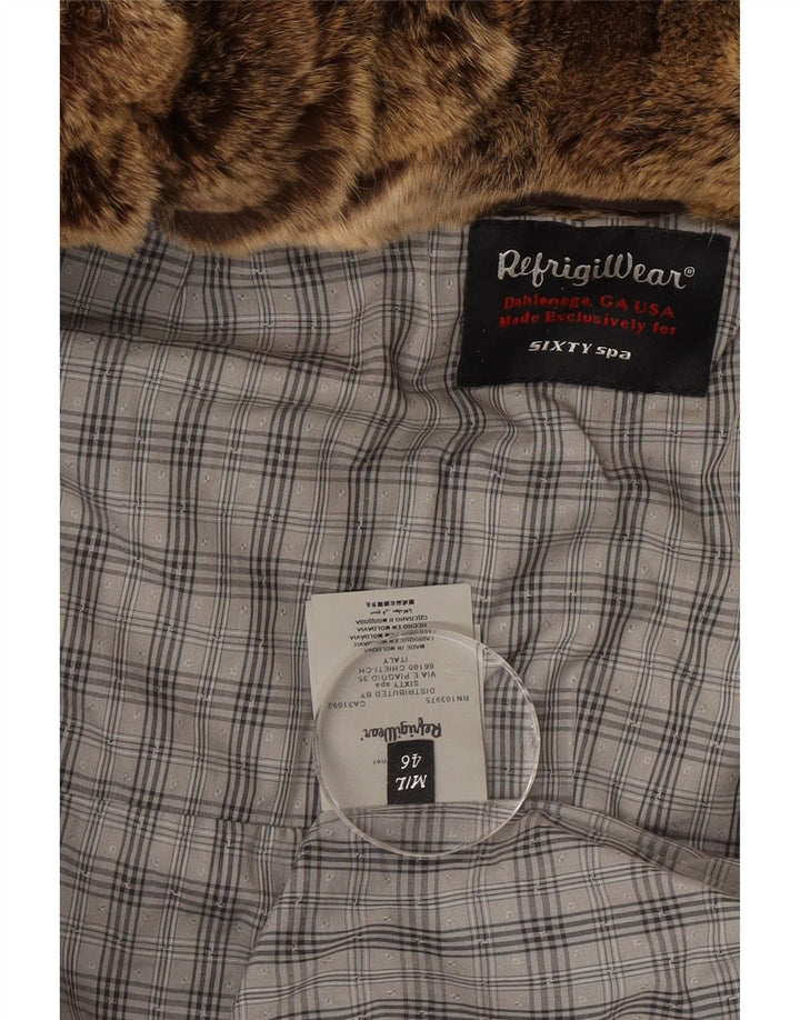 Palton căptușit cu glugă pentru femei Refrigiwear IT 46 Poliester maro mare