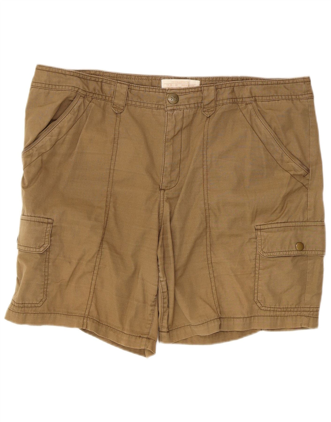 Pantaloni scurti cargo pentru femei Eddie Bauer US 16 2XL W40 Kaki Bumbac