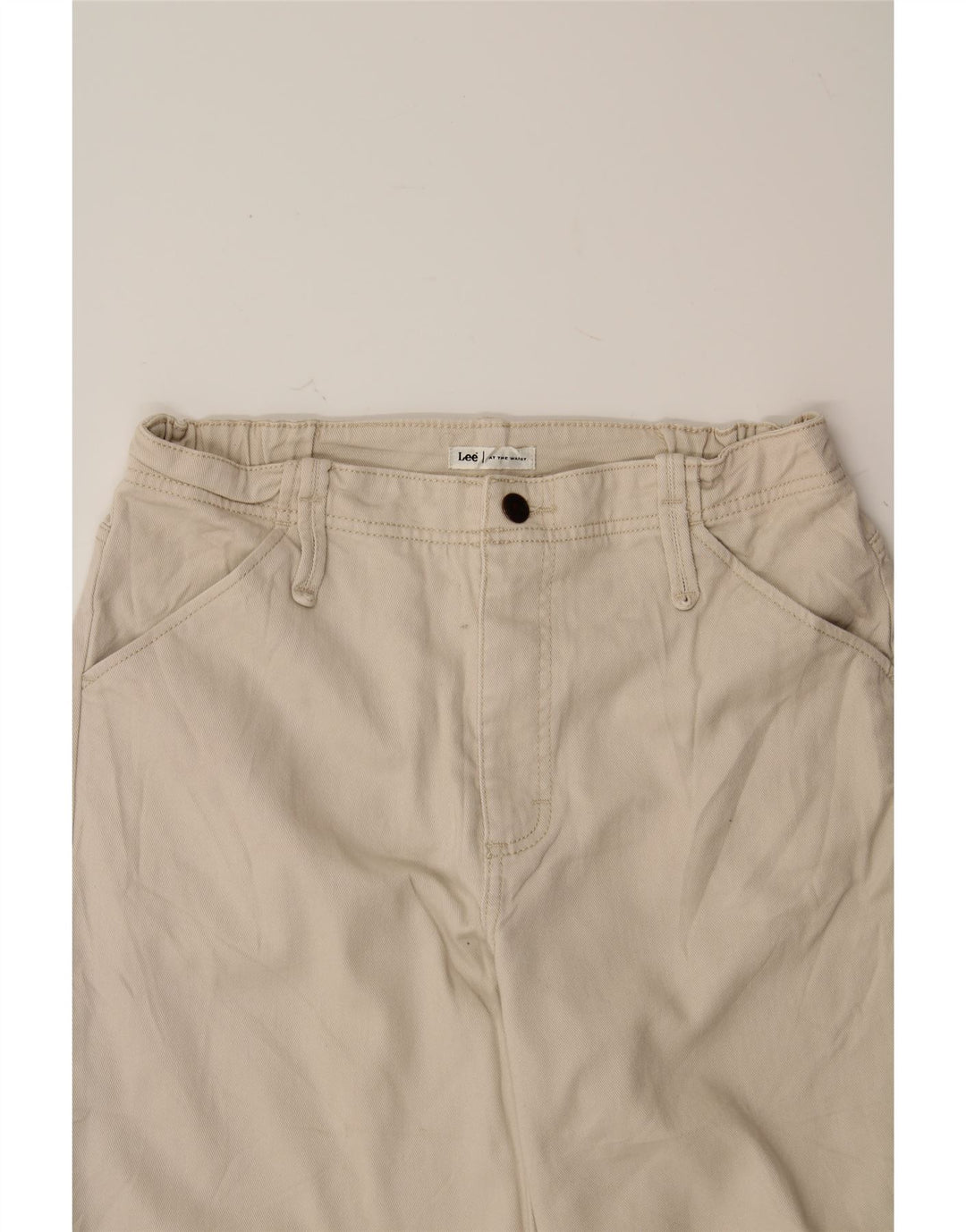 LEE Womens Capri Jeans US 8 Medium W30 L20 Beige Cotton Vintage Lee and Second-Hand Lee from Messina Hembry 