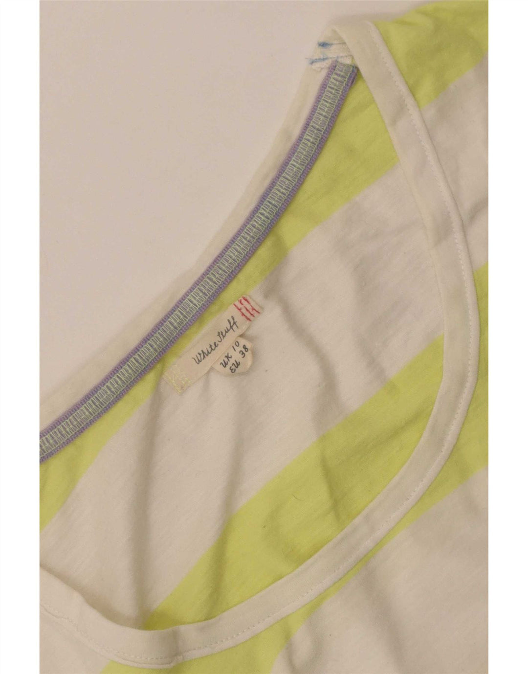 White Stuff Tricou pentru femei Top UK 10 Mic, multicolore, cu dungi