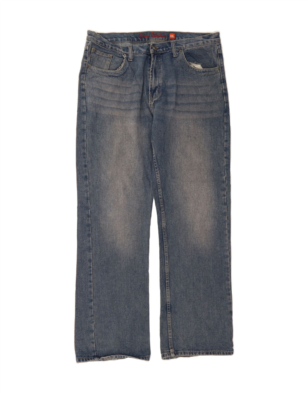 PIERRE CARDIN Mens Straight Jeans W38 L32 Blue Cotton Vintage Pierre Cardin and Second-Hand Pierre Cardin from Messina Hembry 