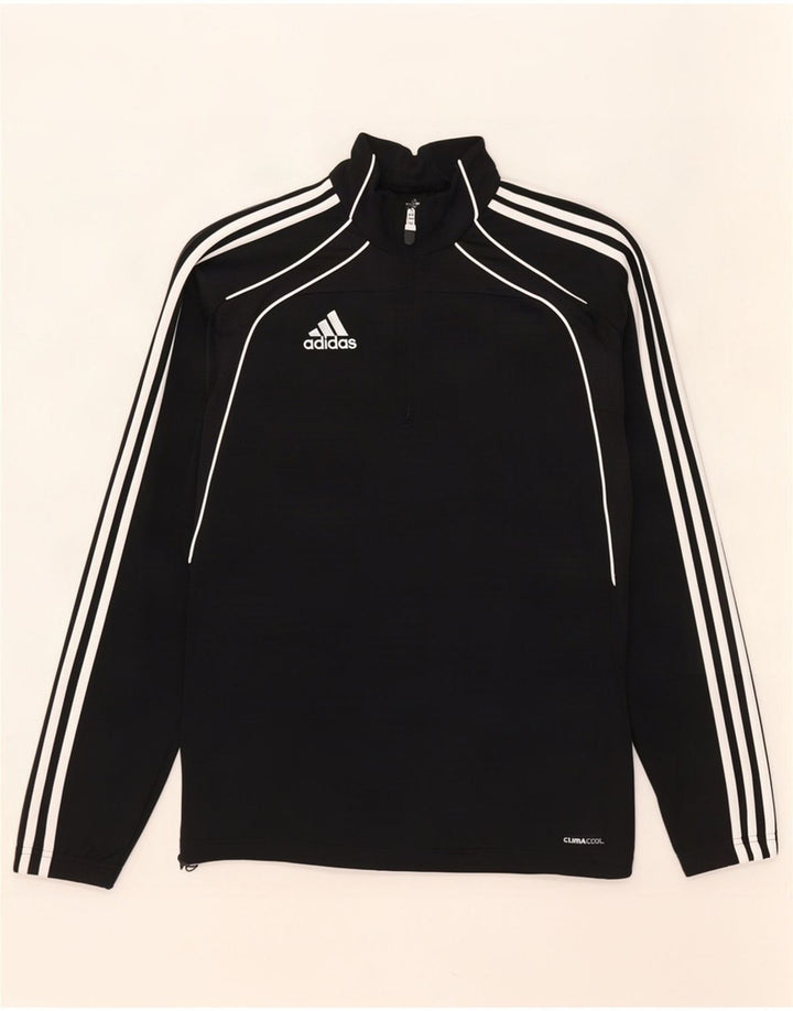 Adidas pentru bărbați Climacool Zip Neck Pullover Trening Top UK 38/40 Medium Black