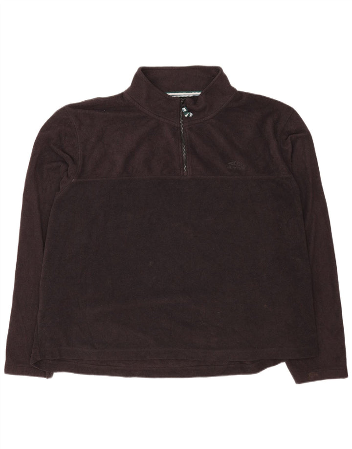 Pulover pentru bărbați Weird Fish, cu fermoar și gât, 5XL, poliester negru