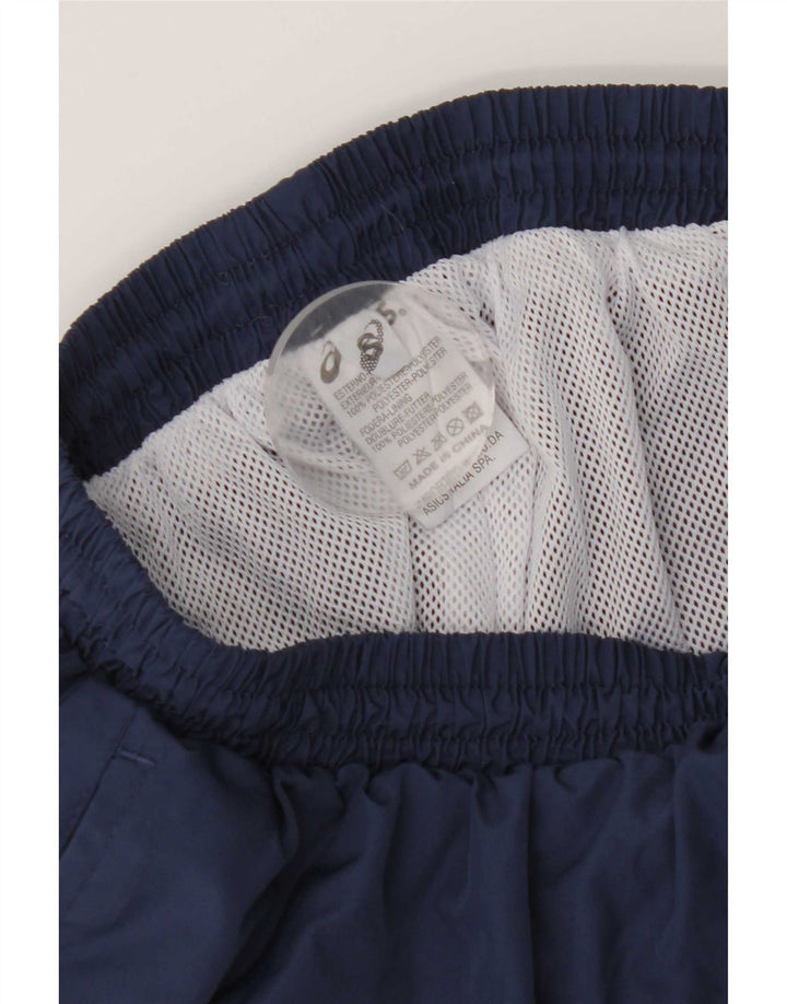 Pantaloni scurti sport Asics pentru bărbați, poliester, albastru mic