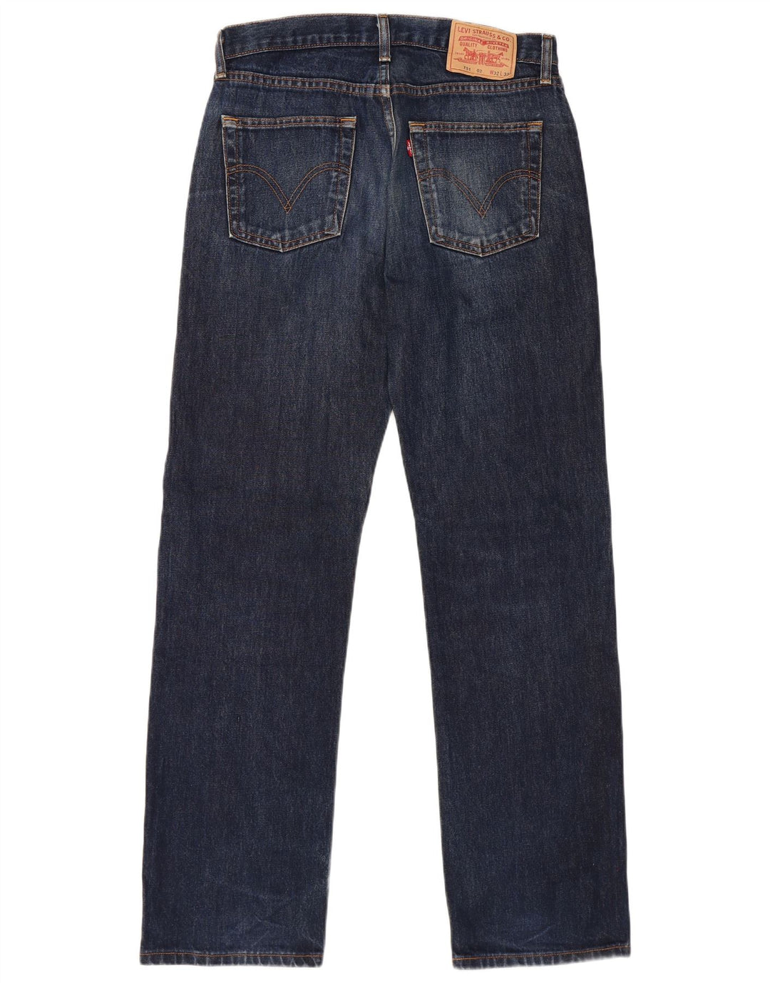 Blugi drepti pentru femei Levi's 751 W32 L32 Bumbac albastru