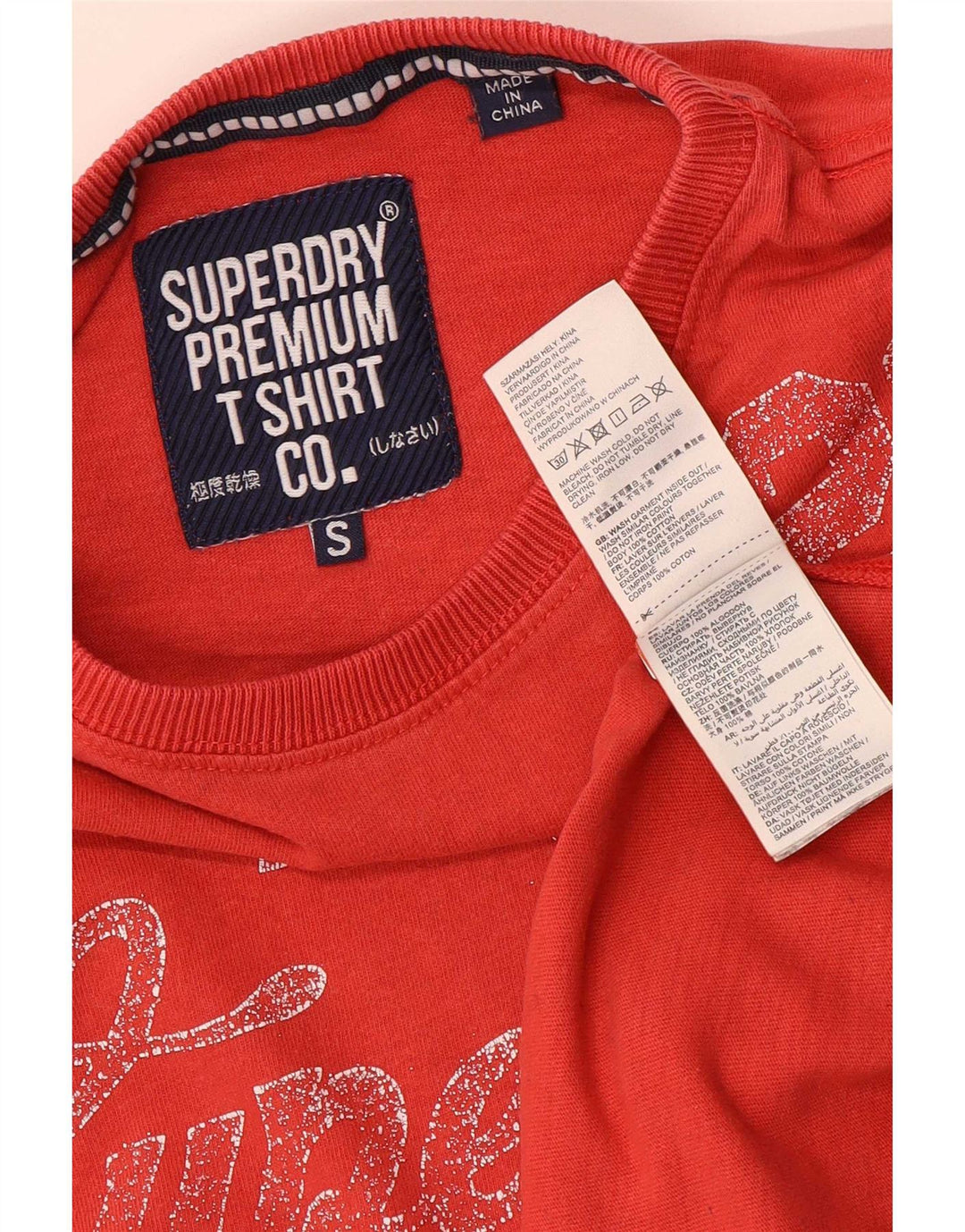 Tricou grafic Superdry pentru bărbați Top mic, roșu, bumbac