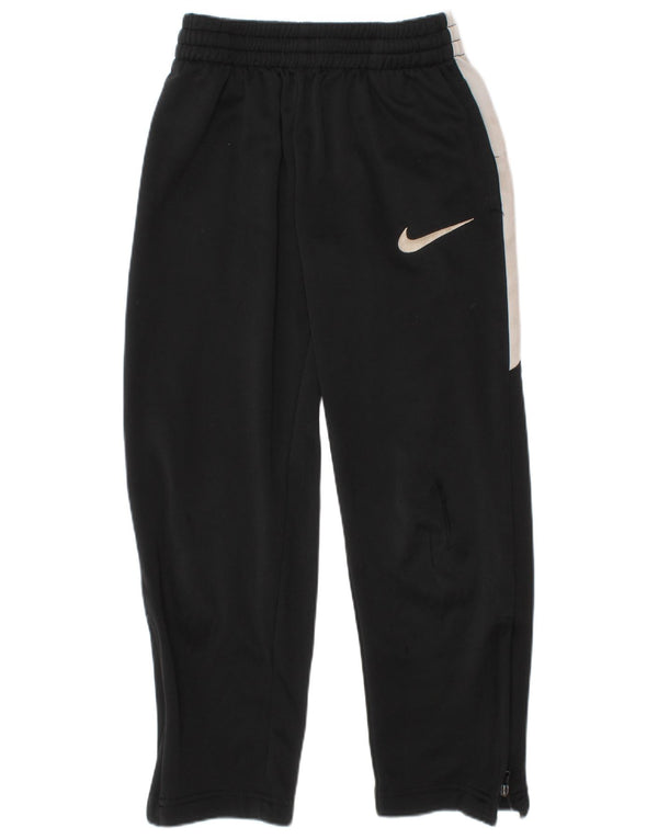 Pantaloni de trening Nike pentru băieți 6-7 ani, mari, negru, poliester color bloc