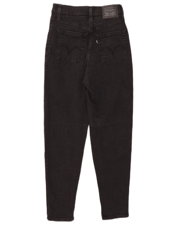 Blugi conici pentru femei Levi's W24 L27 bumbac negru