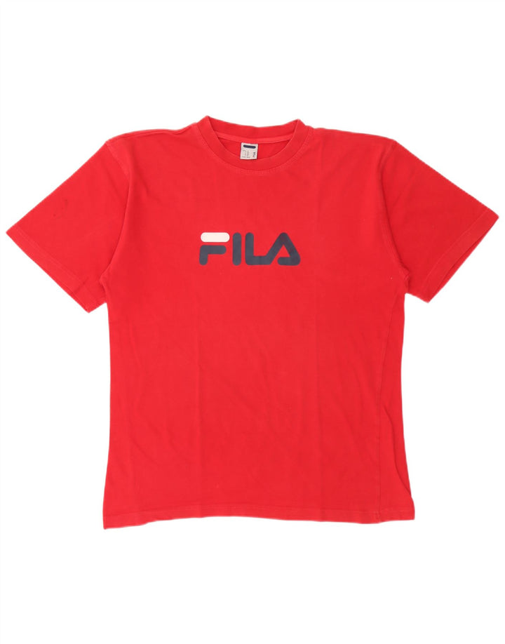 Tricou grafic Fila pentru bărbați Top IT 50 Bumbac Roșu Mediu