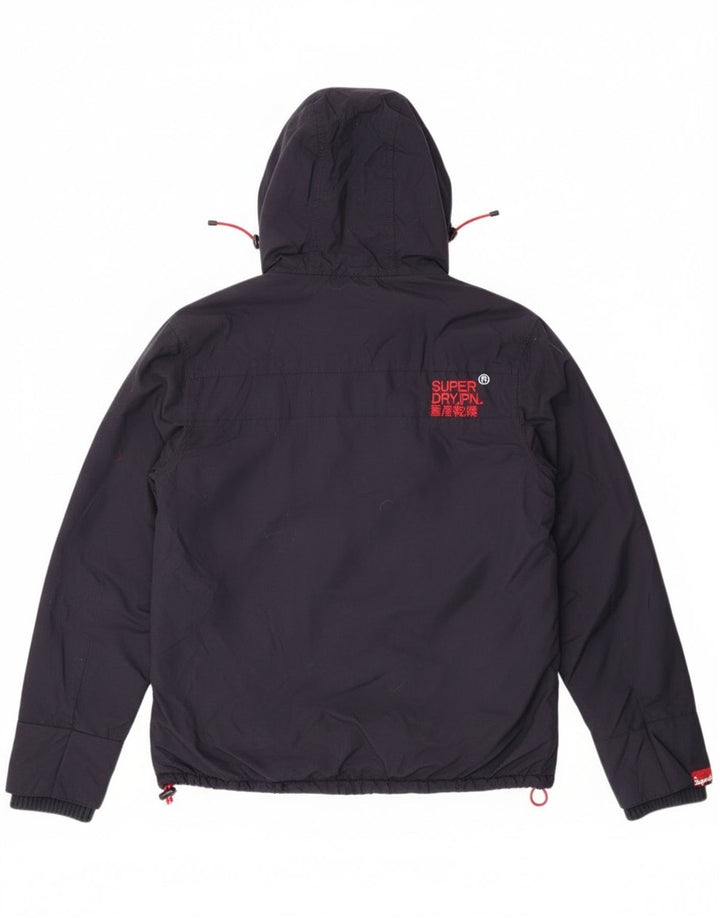 Jachetă Windbreaker cu grafică Superdry pentru femei UK 16, mare, bleumarin