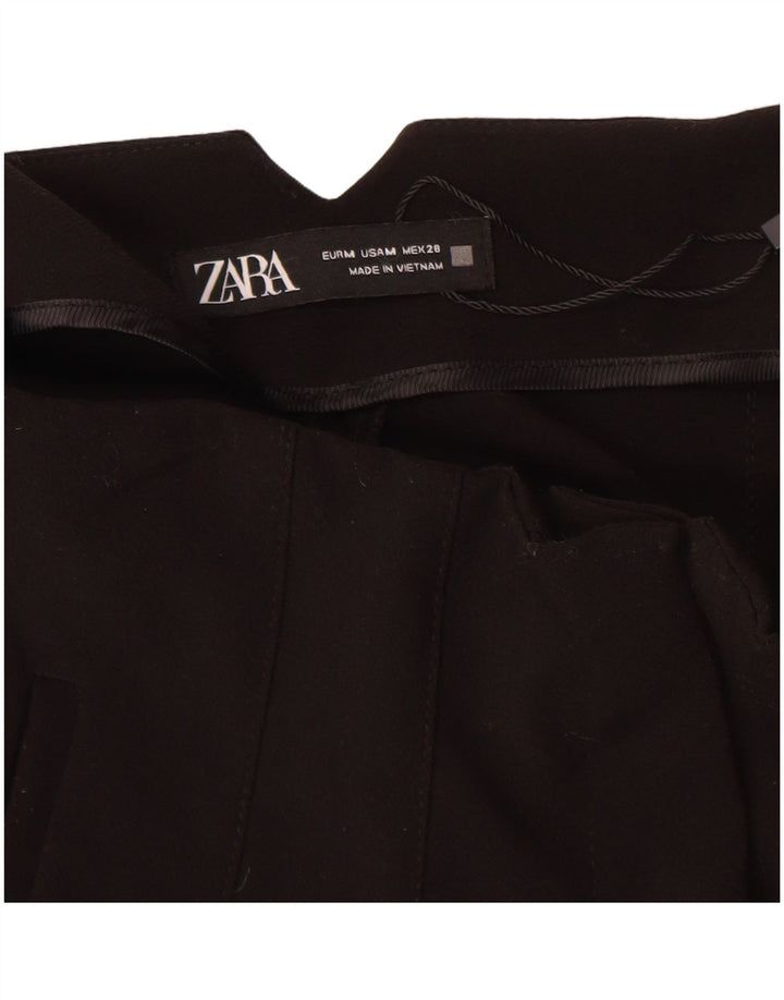 Pantaloni chino conici pentru femei Zara Mediu L28 L27 Poliester negru