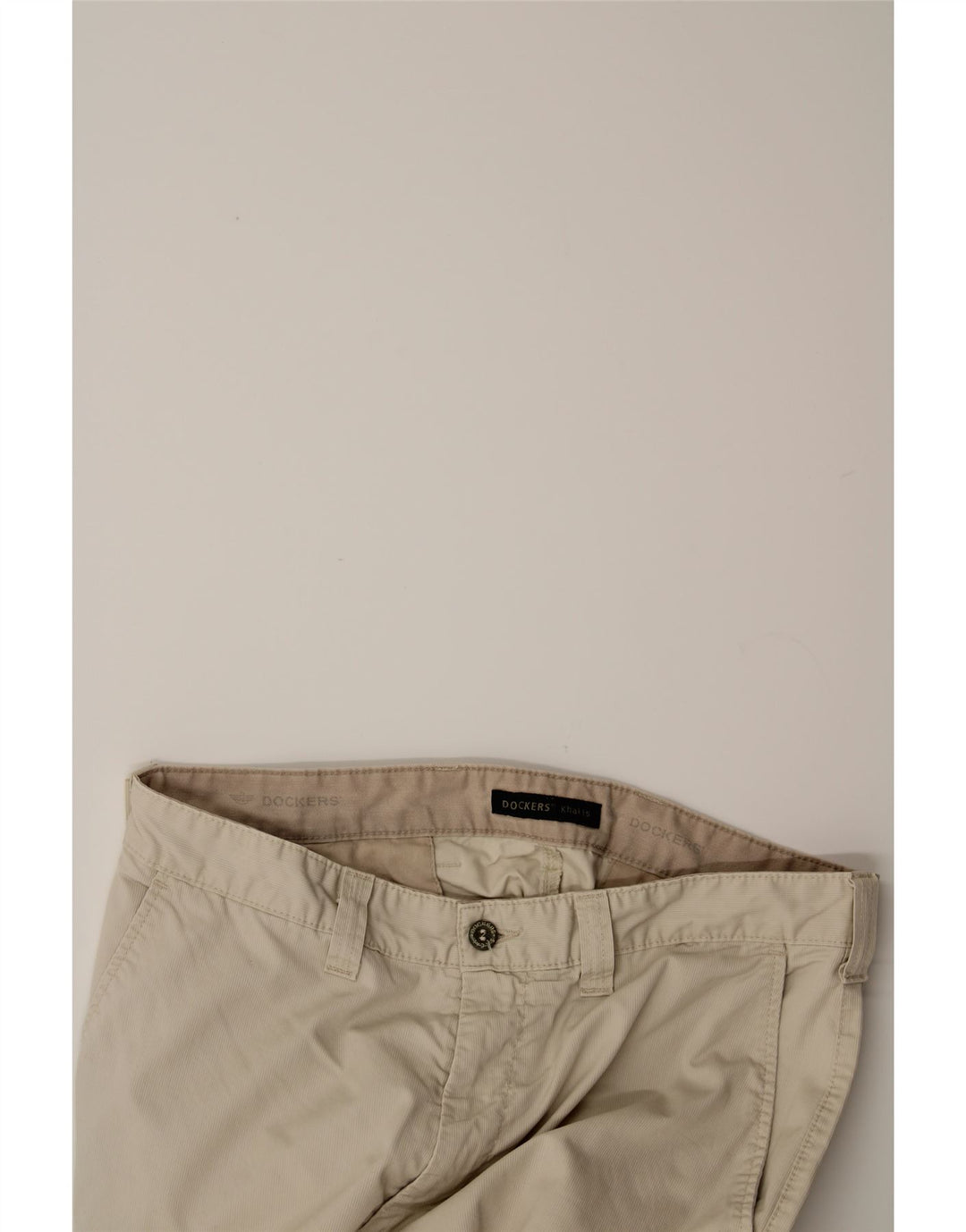 DOCKERS Mens Straight Chino Trousers W33 L28 Beige Vintage Dockers and Second-Hand Dockers from Messina Hembry 