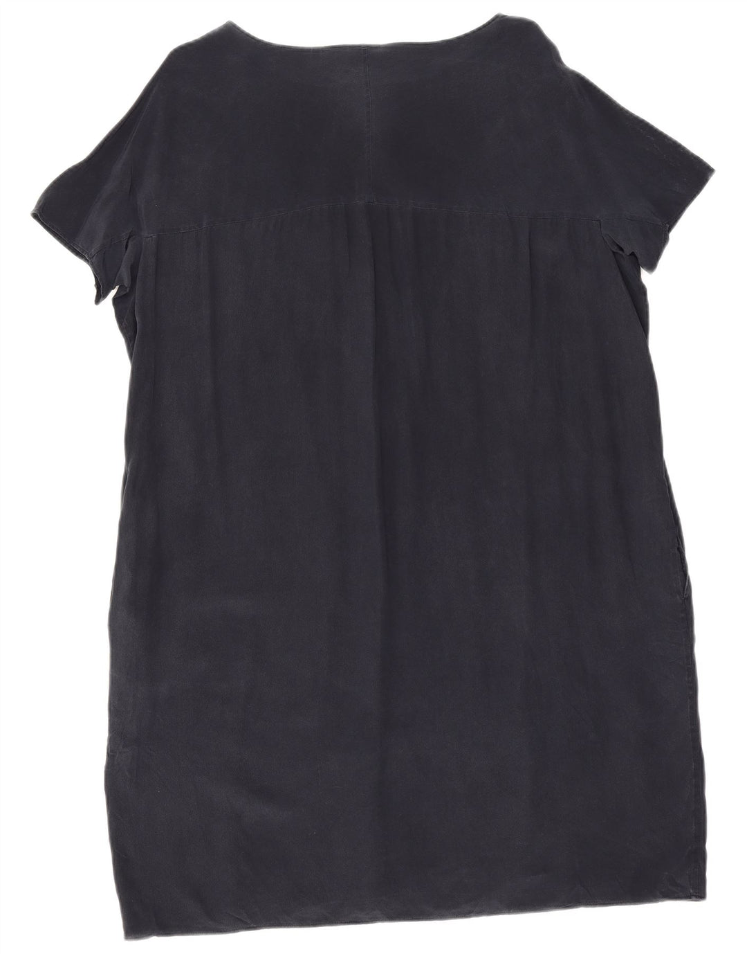Aspesi Womens Sheath Dress IT 42 Medium Navy Blue Silk