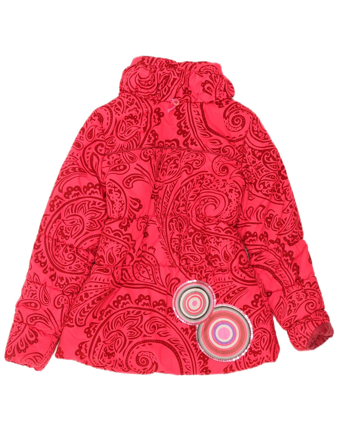 Jachetă Căptușită Desigual Fete 13-14 Ani Roșu Paisley