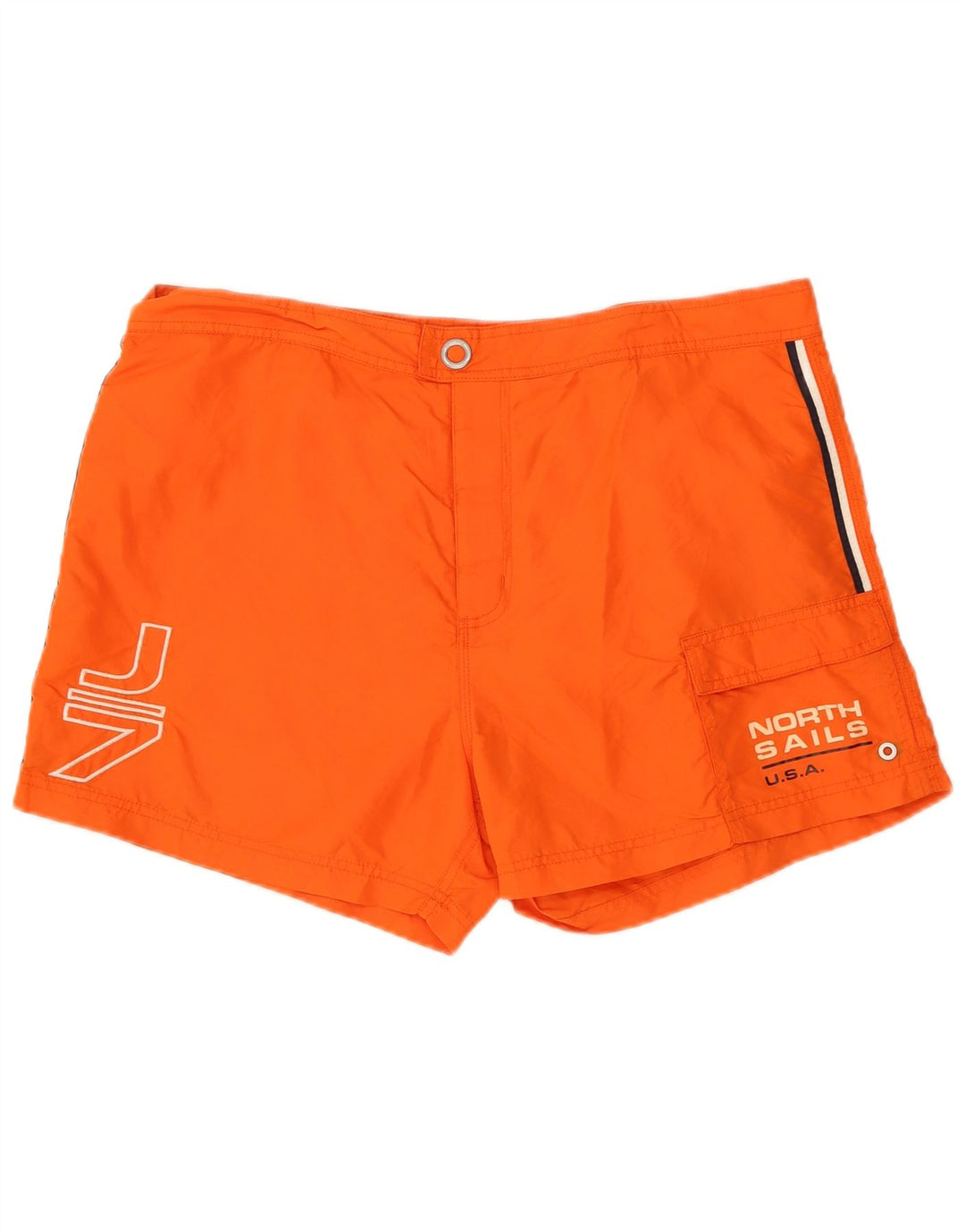 Pantaloni scurți de înot North Sails pentru bărbați, portocalii mari, poliamidă