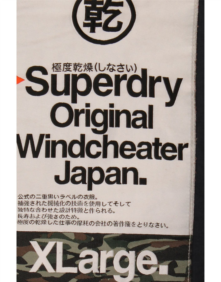 Jachetă de vânt cu glugă SUPERDRY pentru bărbați UK 42 XL bleumarin