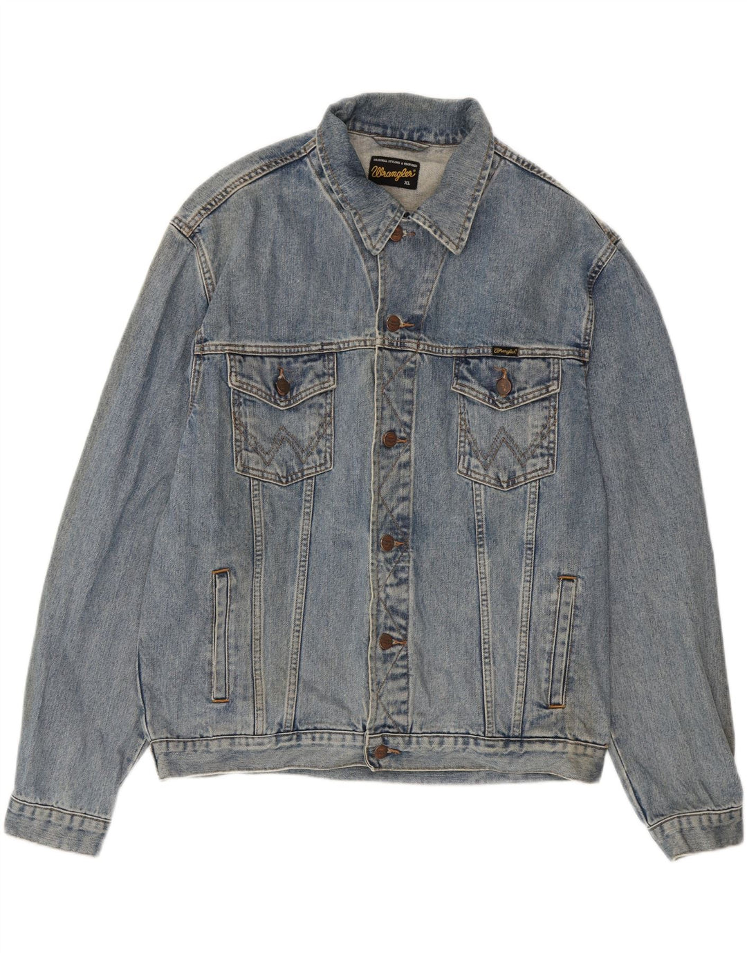 Jachetă de blugi pentru bărbați Wrangler UK 42 XL Bumbac albastru