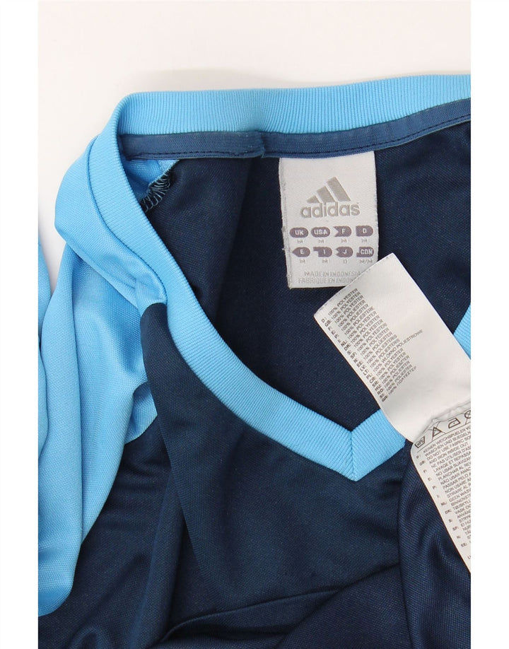 Tricou ADIDAS Climalite pentru bărbați Top Mediu Bleumarin Poliester Colorblock