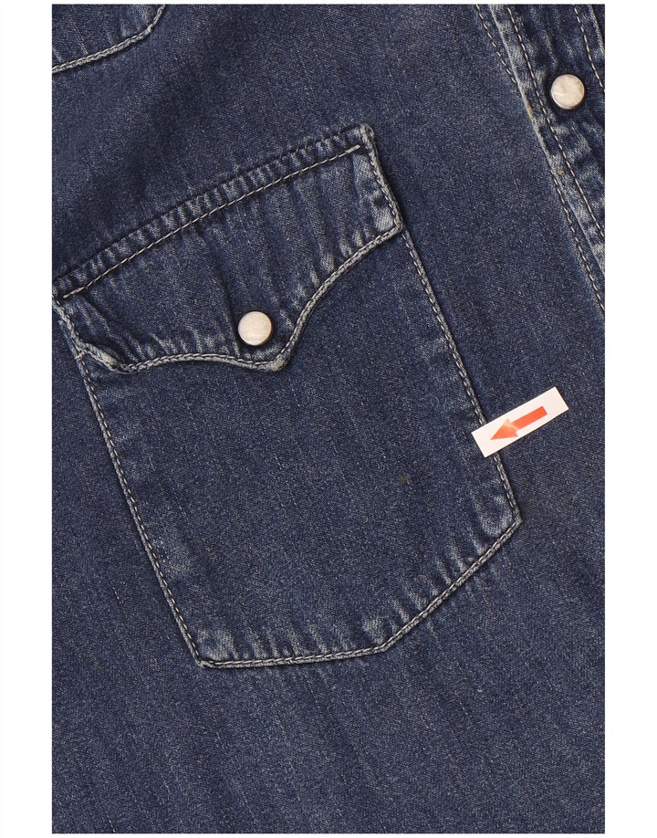 Cămașă de blugi pentru bărbați Levi's, bumbac albastru mediu
