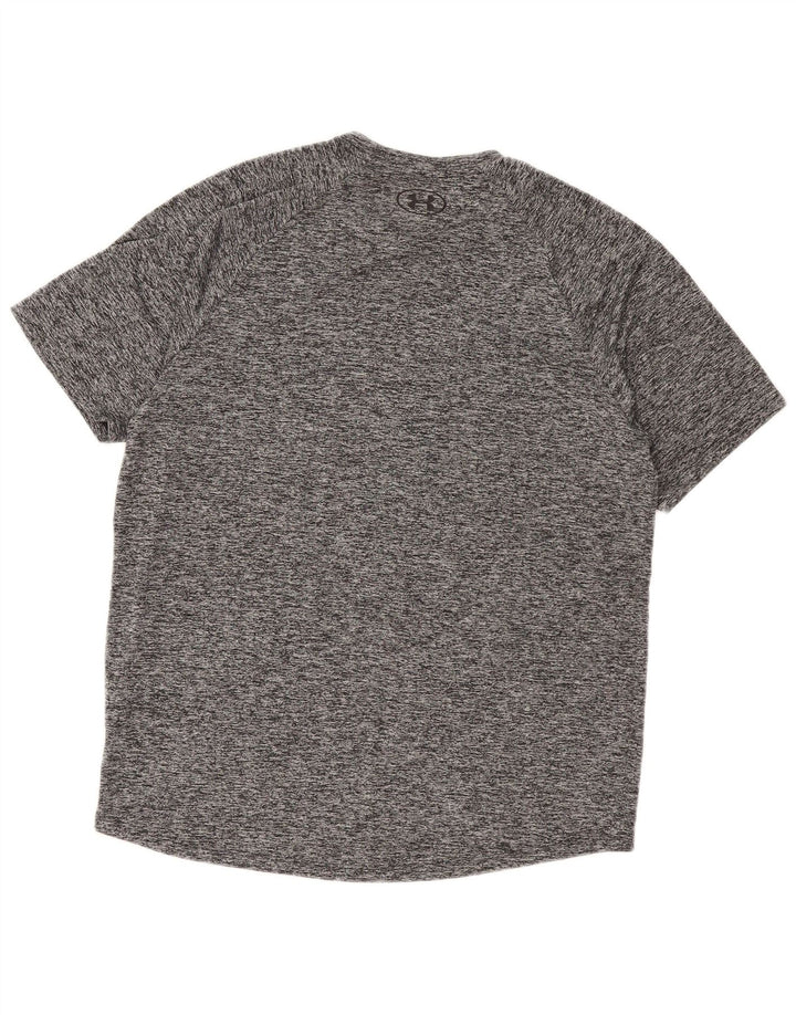 Tricou Under Armour pentru bărbați Top mare, gri poliester pătat