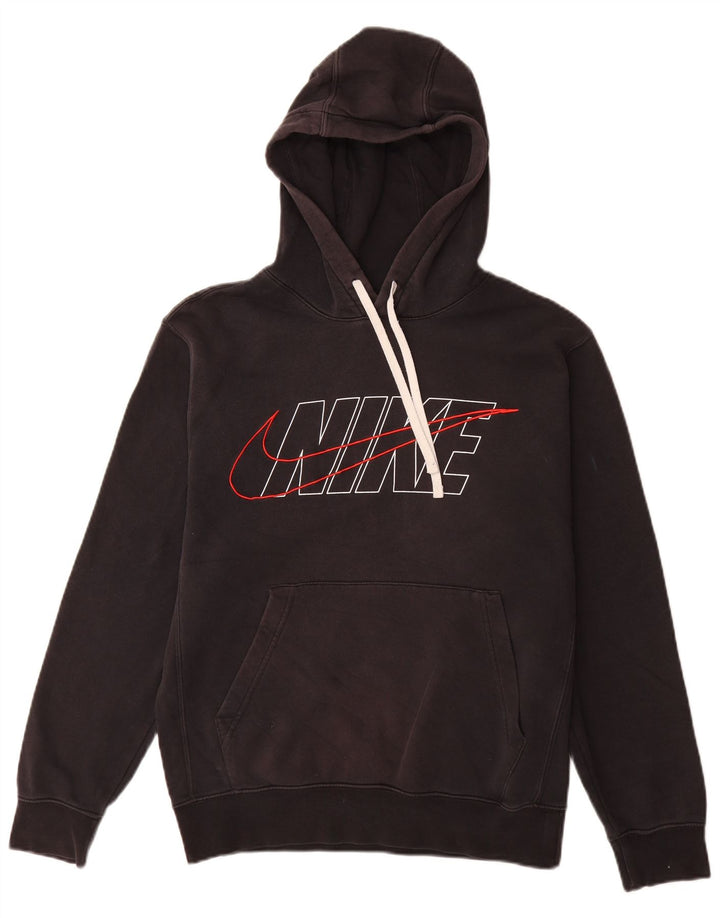 Pulover Nike Grafic pentru bărbați, bumbac mic, negru