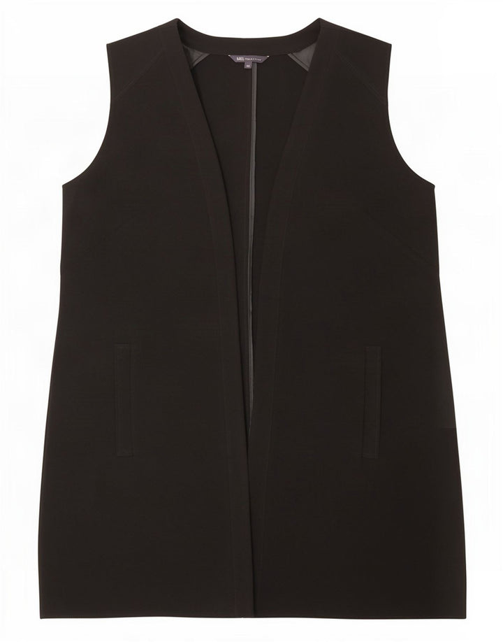 Vestă cu paragate pentru femei Marks & Spencer UK 18 XL Poliester negru