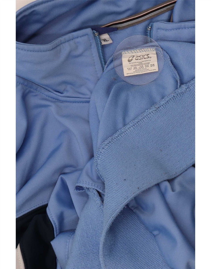 Jachetă de trening pentru bărbați Asics, XL, poliester color bloc, albastru