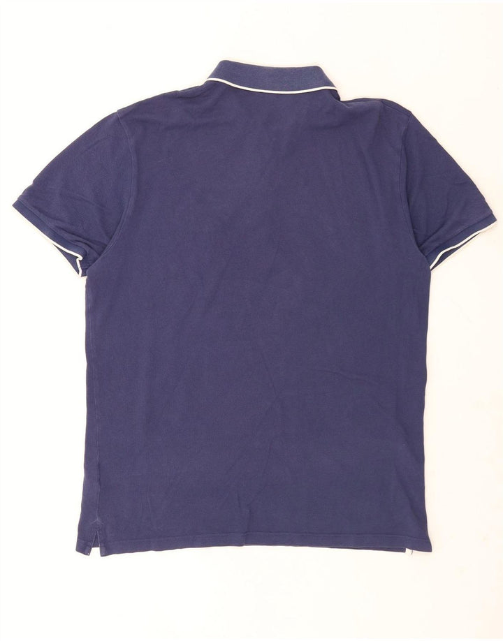 Tricou polo pentru bărbați Gant, mare, albastru bleumarin, bumbac