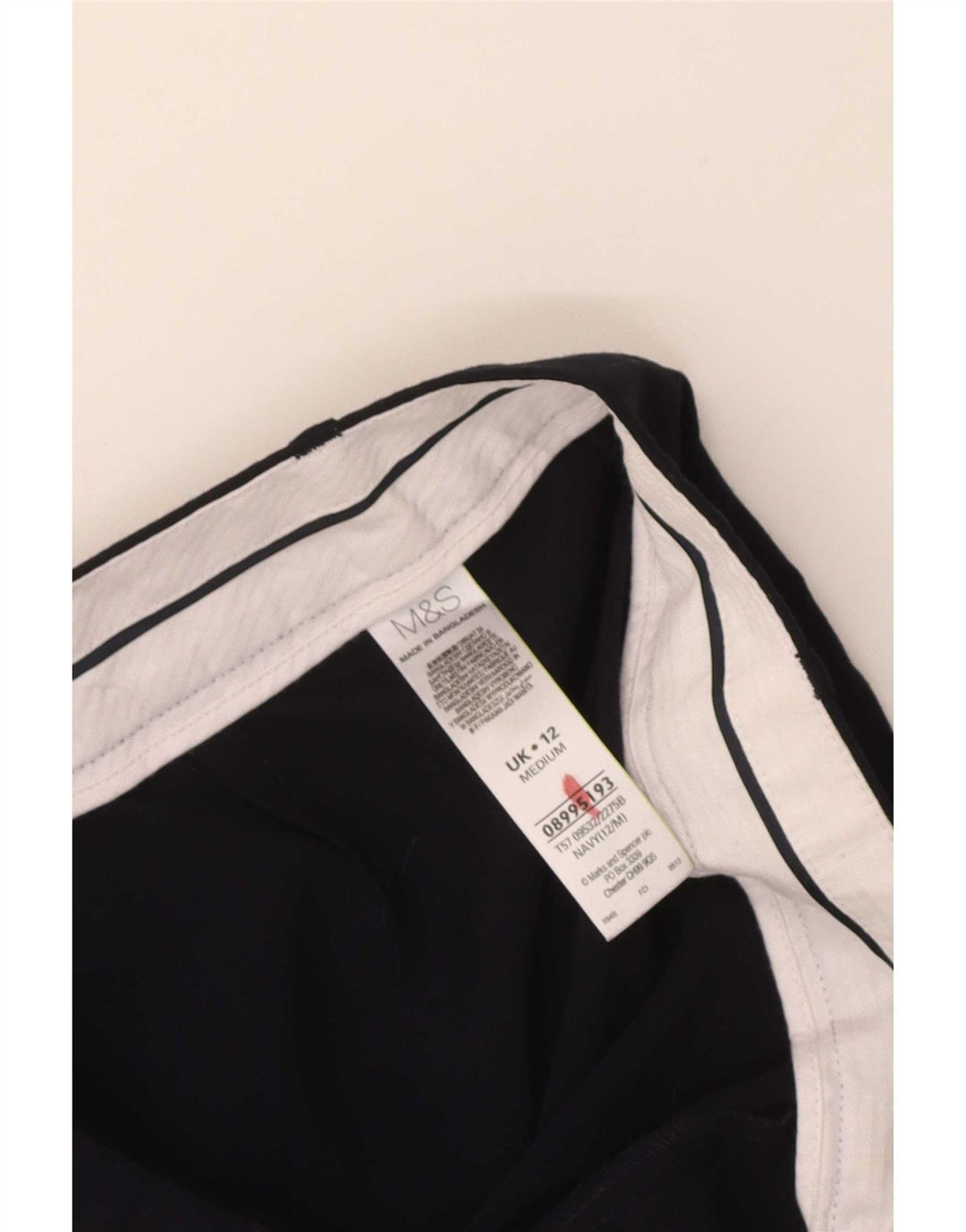 Pantaloni casual pentru femei Marks & Spencer UK 12 Medium W32 L29 Bleumarin