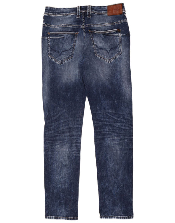 PEPE Jeans Blugi drepti Power Flex pentru femei UK 10 Small W30 L31 Blue