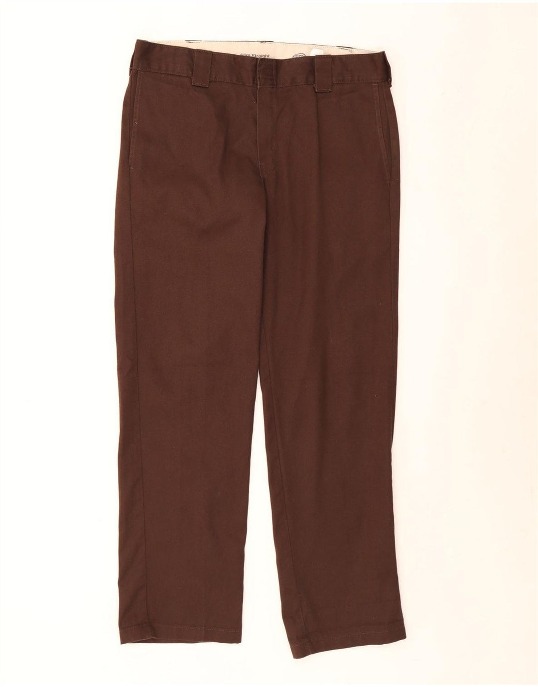 Pantaloni chino drepți pentru bărbați Dickies L34 L32 Poliester maro