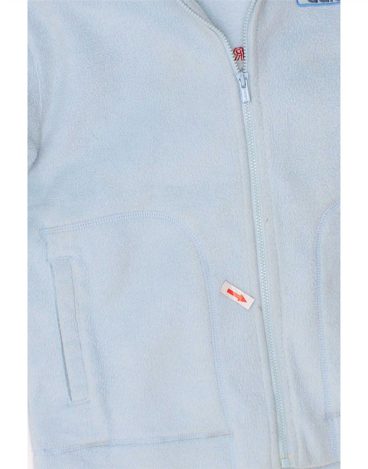 Jachetă fleece grafică Adidas pentru băieți 7-8 ani, albastru, poliester