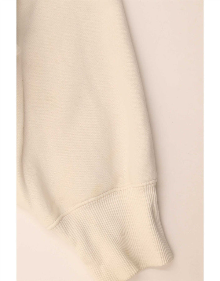 Pulover de hanorac supradimensionat pentru femei Nike UK 14 Bumbac alb mediu