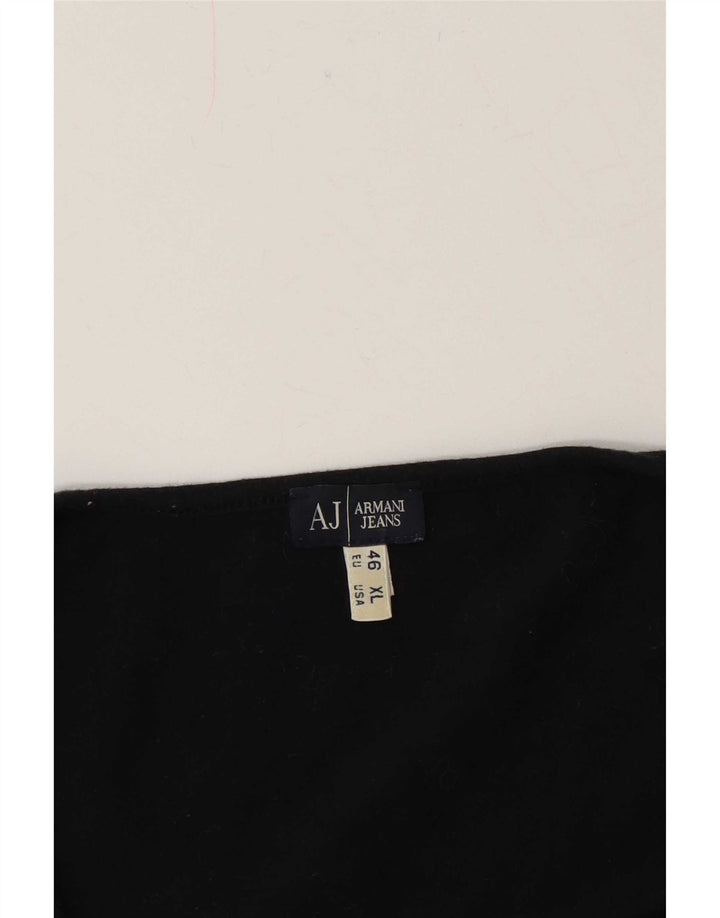 Armani Jeans Tricou Femei Top EU 46 XL Negru