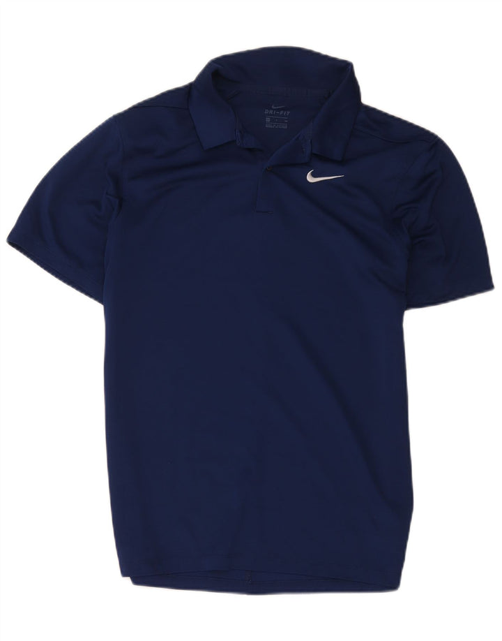 Tricou polo Nike pentru bărbați Dri Fit Poliester bleumarin mic