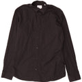 Cămașă Jack & Jones pentru bărbați, bumbac mediu negru