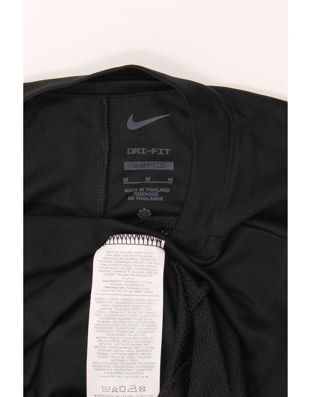 Tricou pentru bărbați Nike Dri Fit Slim Top Mediu Negru Poliester