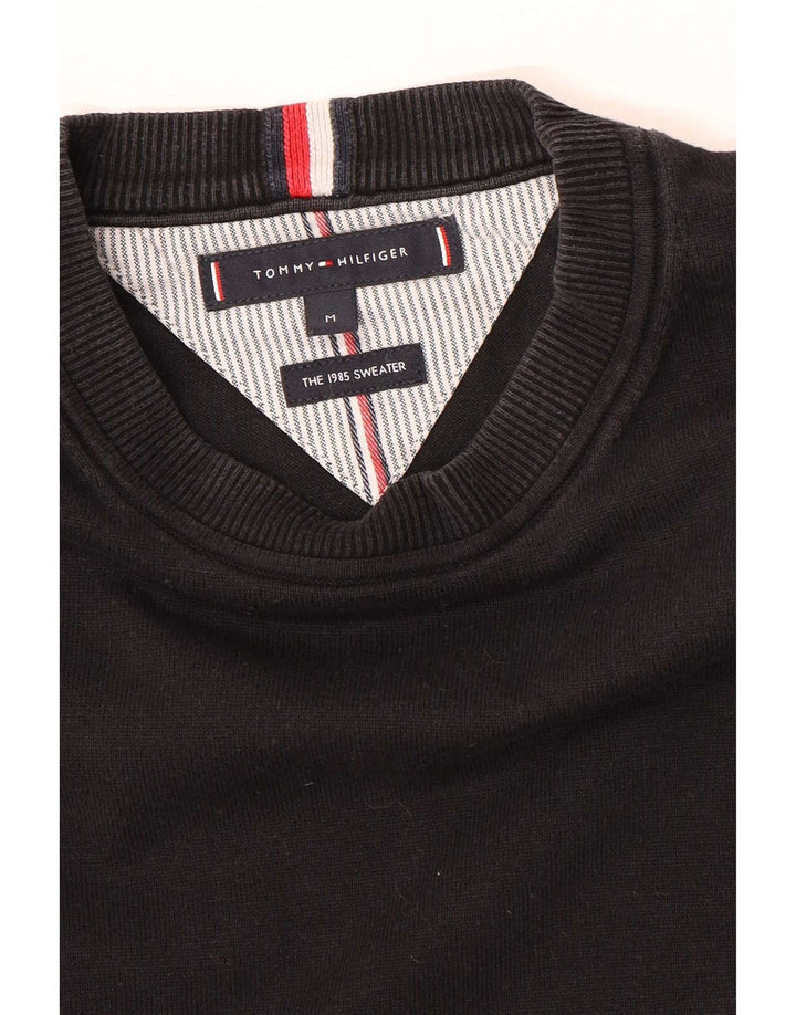 Pulover Tommy Hilfiger pentru bărbați, cu gât crew, negru mediu