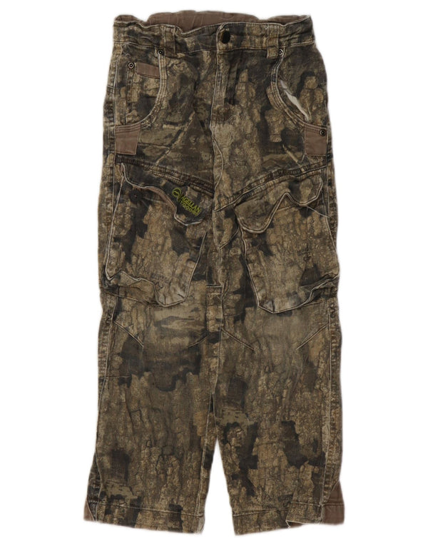 Pantaloni cargo drepti pentru băieți Magellan 6-7 ani XS W22 L21 kaki camuflaj