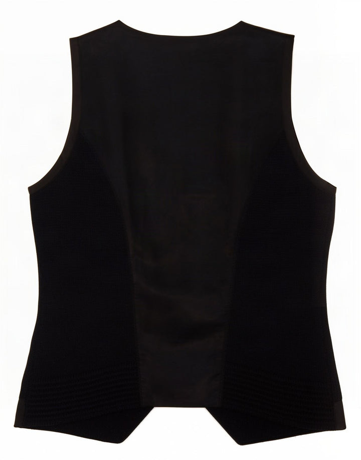 PEUTEREY Gilet dublu tricot pentru femei IT 44 Lână neagră medie