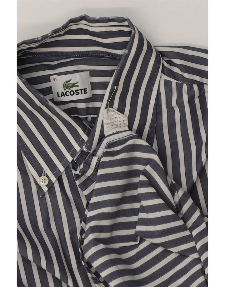 Cămașă pentru bărbați Lacoste Mărimea 41, mediu, bleumarin, bumbac cu dungi