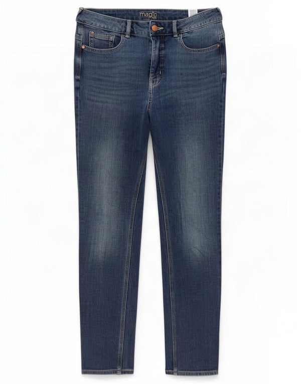 Blugi subțiri pentru femei Marks & Spencer UK 12 Medium L32 L28 Bumbac albastru