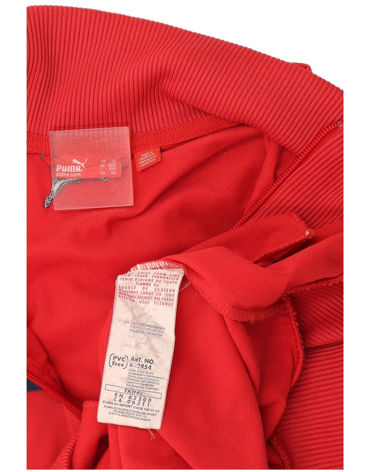 Jachetă de trening pentru bărbați Puma, poliester roșu 2XL