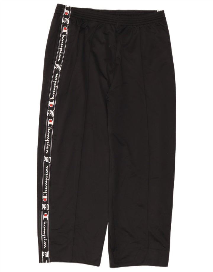 Pantaloni de trening cu grafic crop pentru bărbați Champion 2XL poliester negru