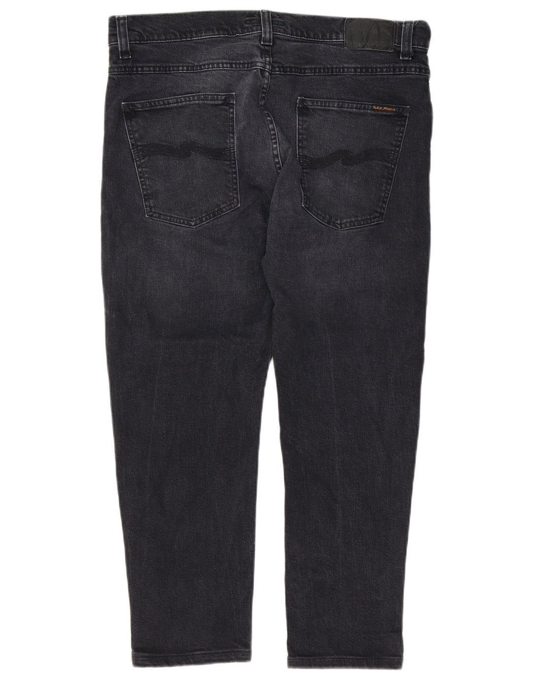 Blugi slim pentru bărbați Nudie W34 L28 bumbac negru