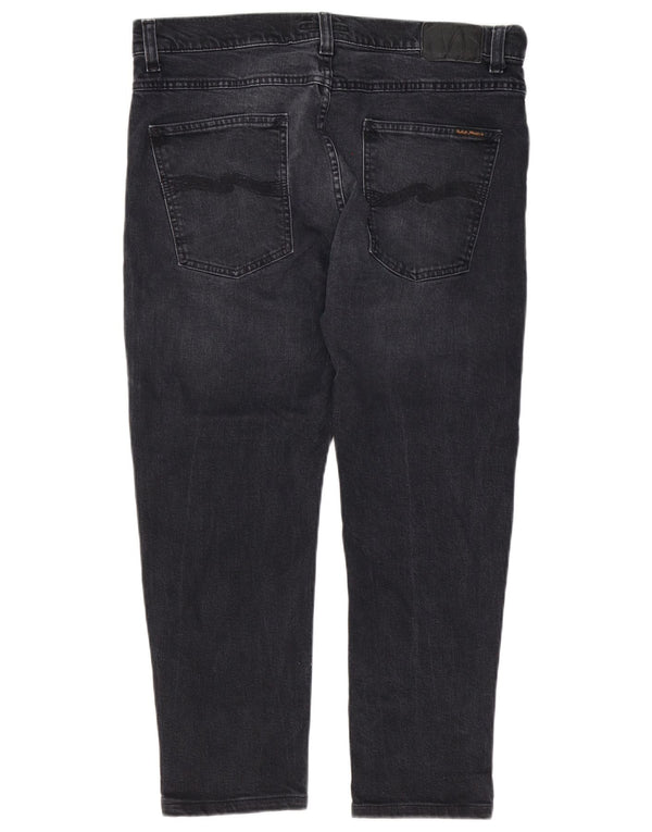 Blugi slim pentru bărbați Nudie W34 L28 bumbac negru
