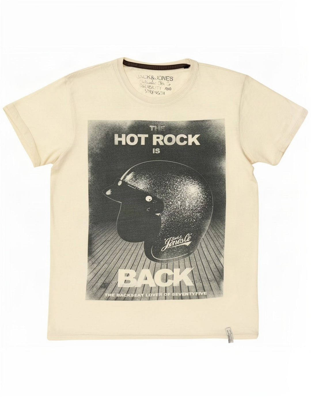 Tricou grafic Jack & Jones pentru bărbați Top mare alb